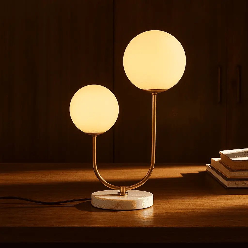 Giorgia elegante marmeren lamp | Matglazen lampen en snoerlamp