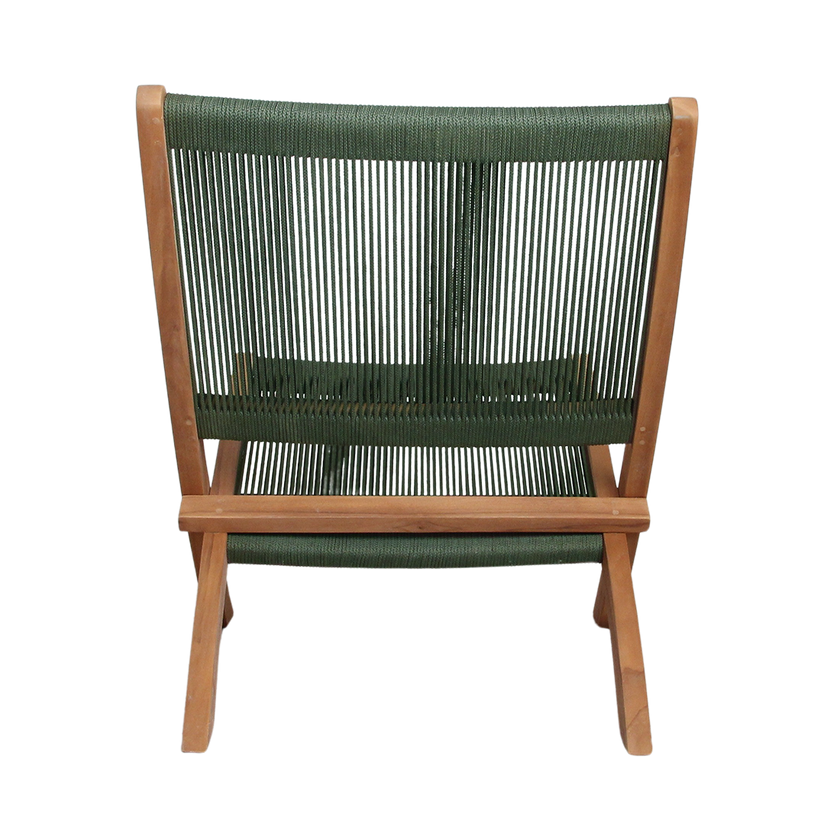 Rope opvouwbare loungestoel groen