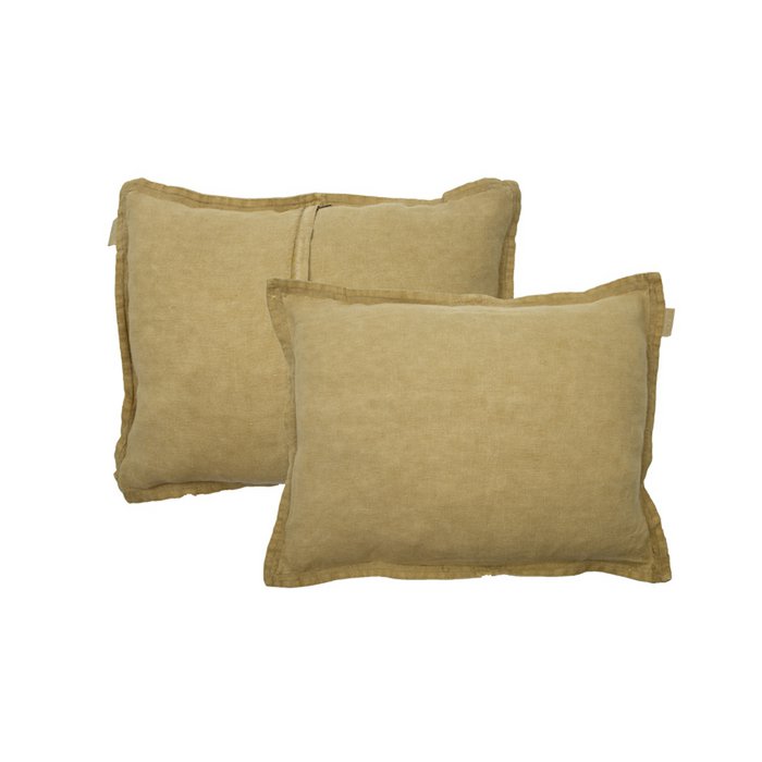 Linnen Kussen Anna gember 50x40