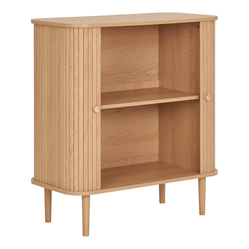 Nikko Side Board - Natural, MDF/Pine, 80x40x87 cm