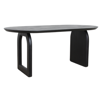 Bullnose eettafel zwart mix onderstel