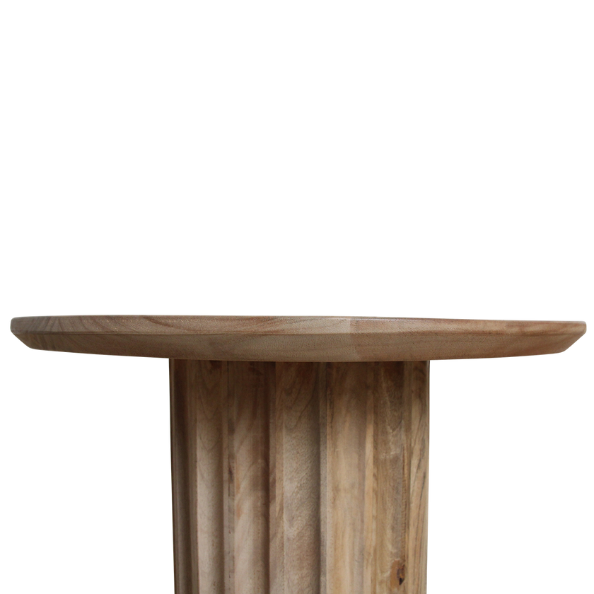 Bullnose bijzettafel naturel 50 cm