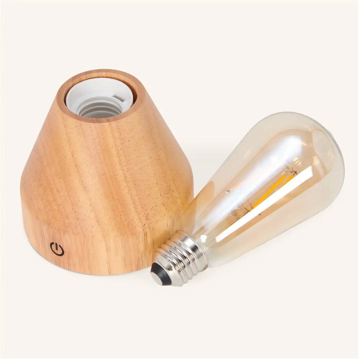 Zavi Lichtbruine Oplaadbare Tafellamp | LED, draadloos en batterijduur van 80 uur