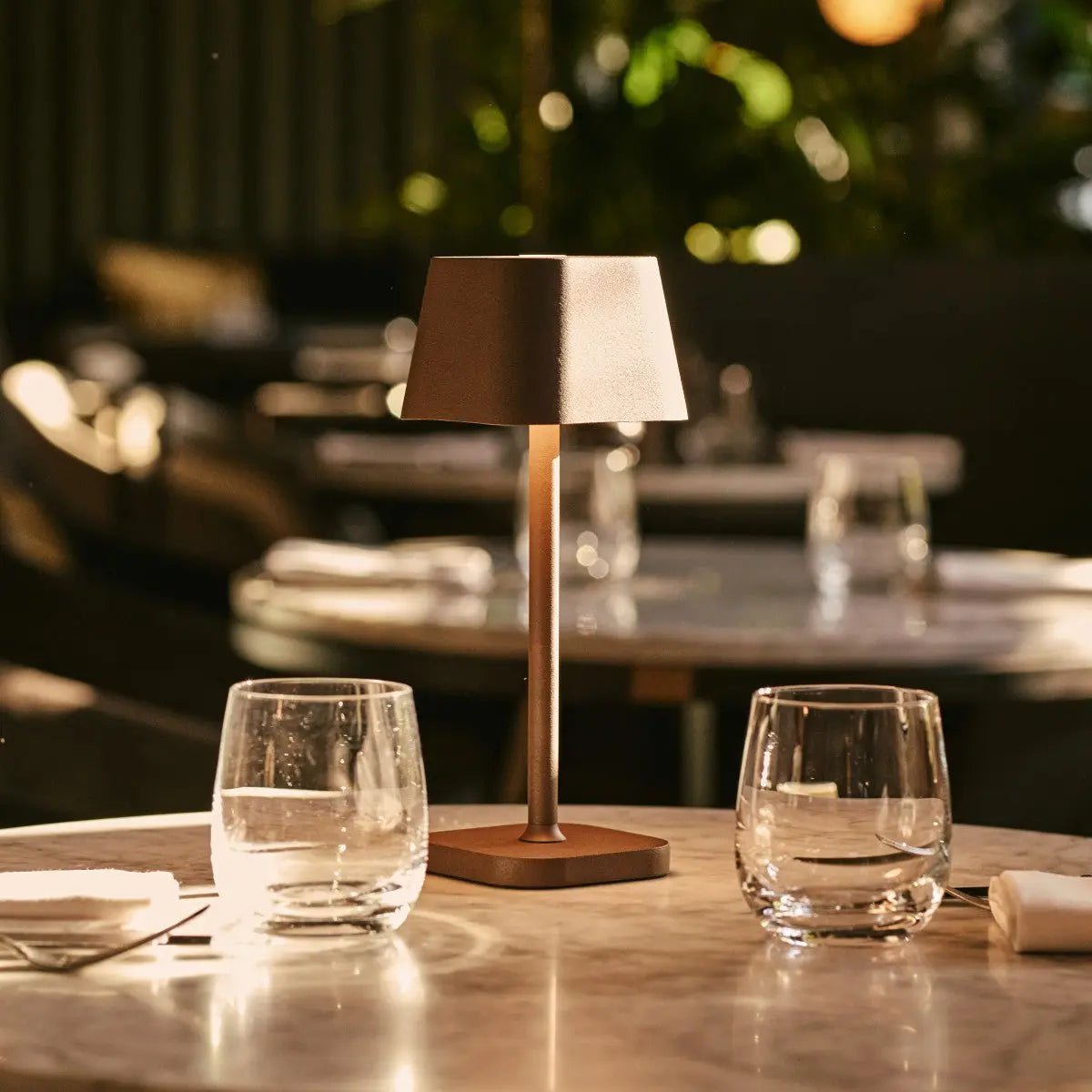 Ava Mokka Bruin Oplaadbare Tafellamp | Draadloos en dimbaar