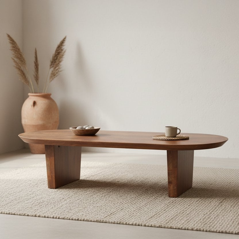 Bullnose salontafel bruin