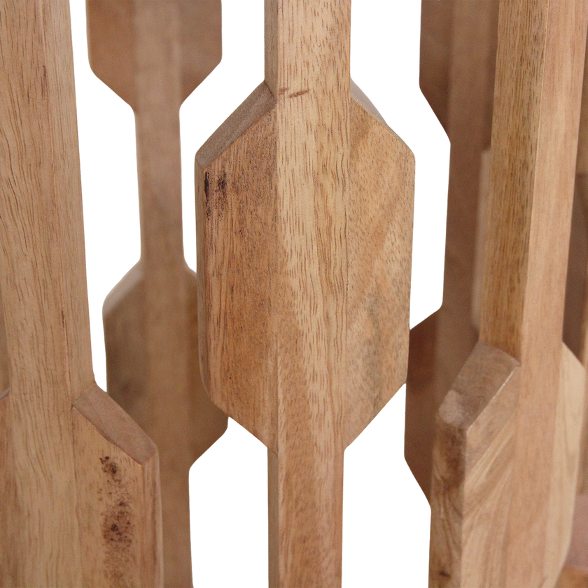 Atjeh bijzettafel marmer wit - 40x40x50 cm