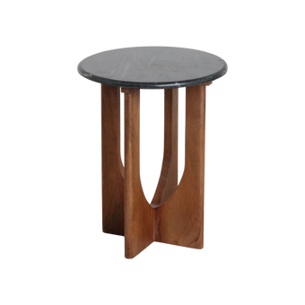 Brunei bijzettafel marmer zwart