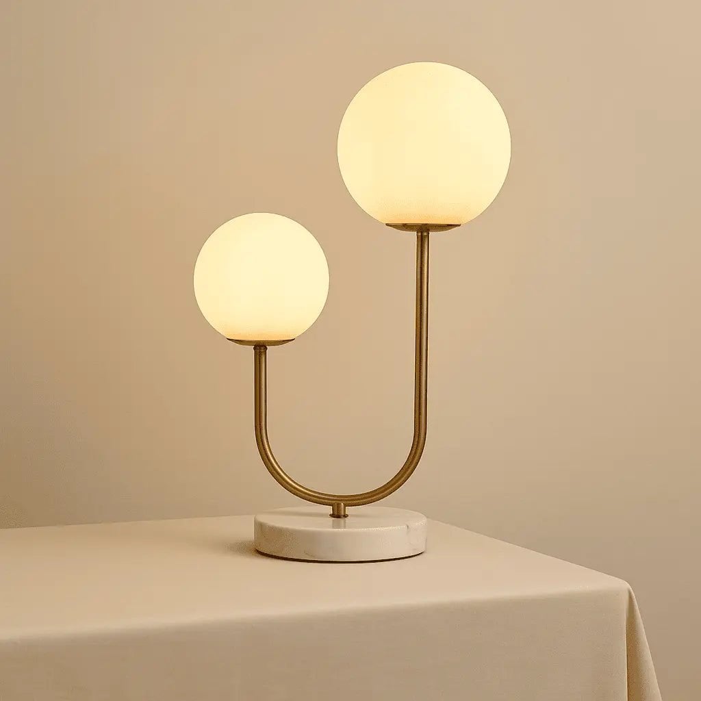 Giorgia elegante marmeren lamp | Matglazen lampen en snoerlamp