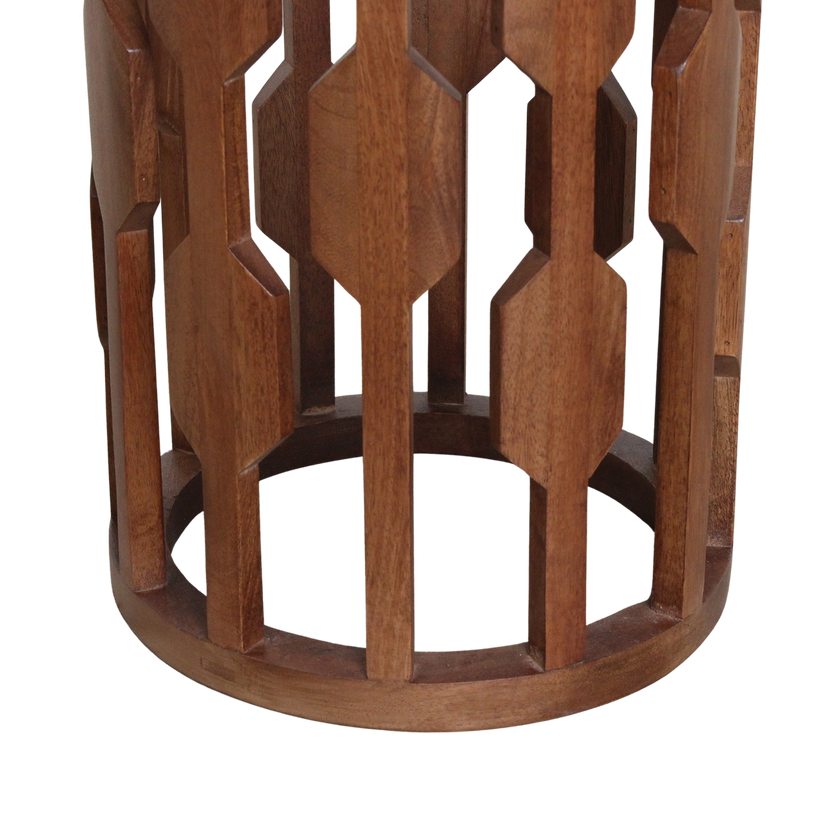 Lampung bijzettafel marmer zwart - 40x40x50 cm