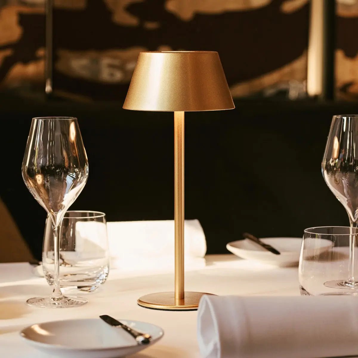 Milou Gold Tafellamp zonder Kabel | Modern, design en 3 lichtmodi