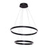 Hanglamp Neo Black | 2-Ring 40+60cm