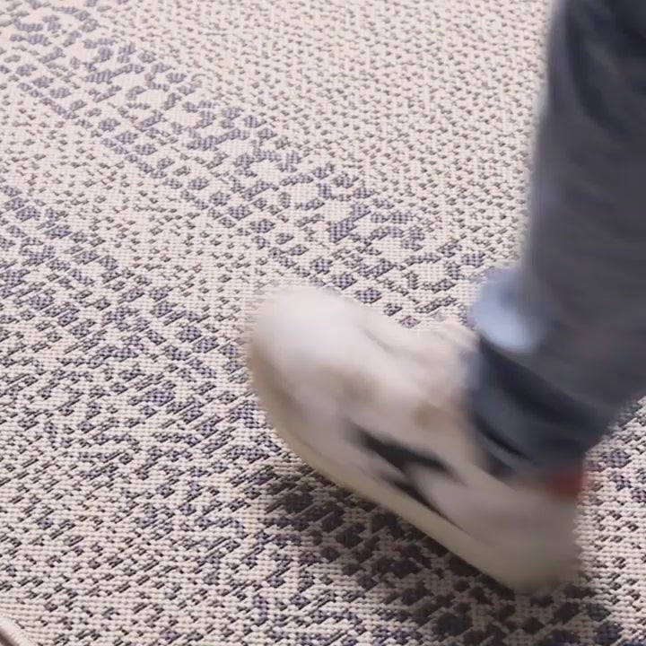 TRIBAL rond vloerkleed voor binnen en buiten in etnische stijl