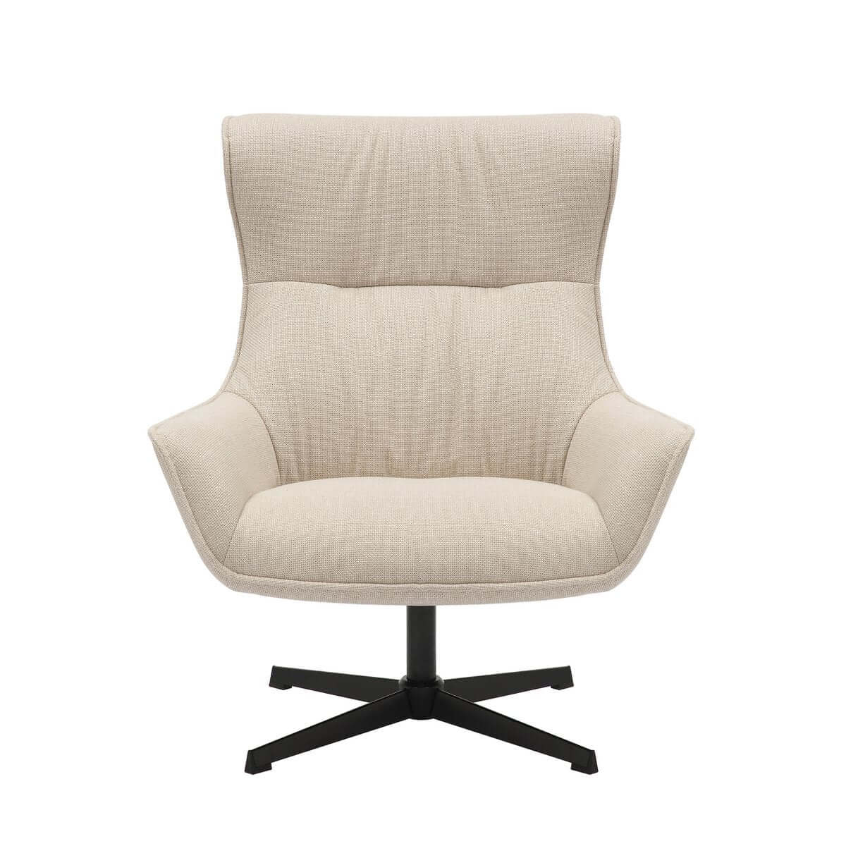Armchair structural fabric beige - SalesFever
