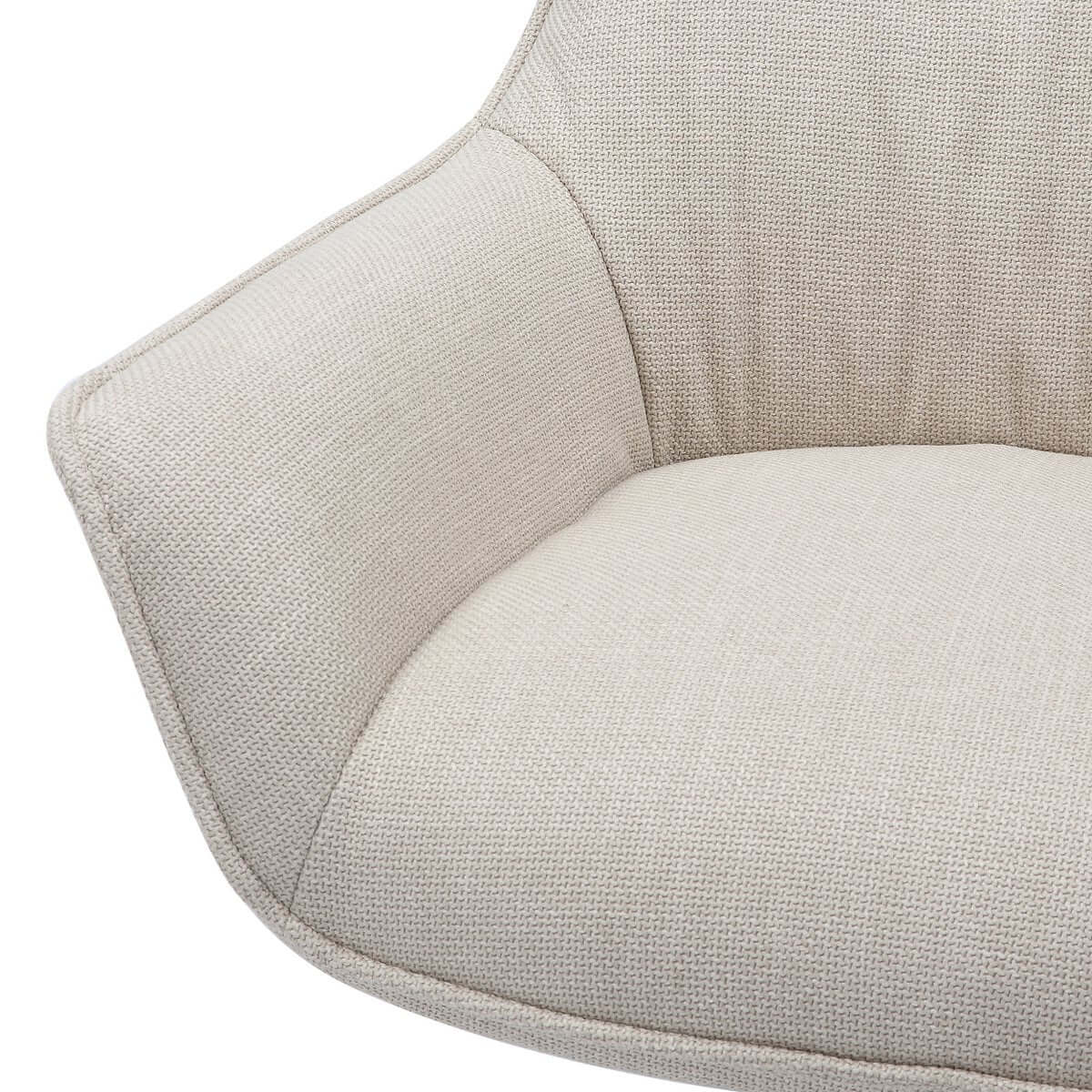 Armchair structural fabric beige - SalesFever