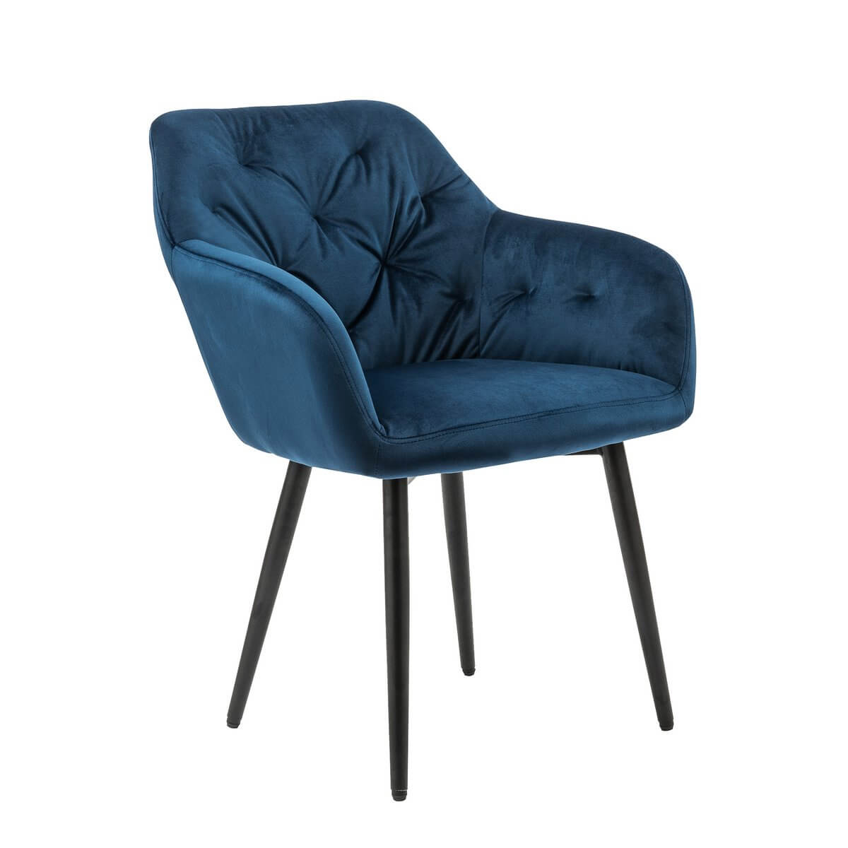 Armchair blue velvet - SalesFever