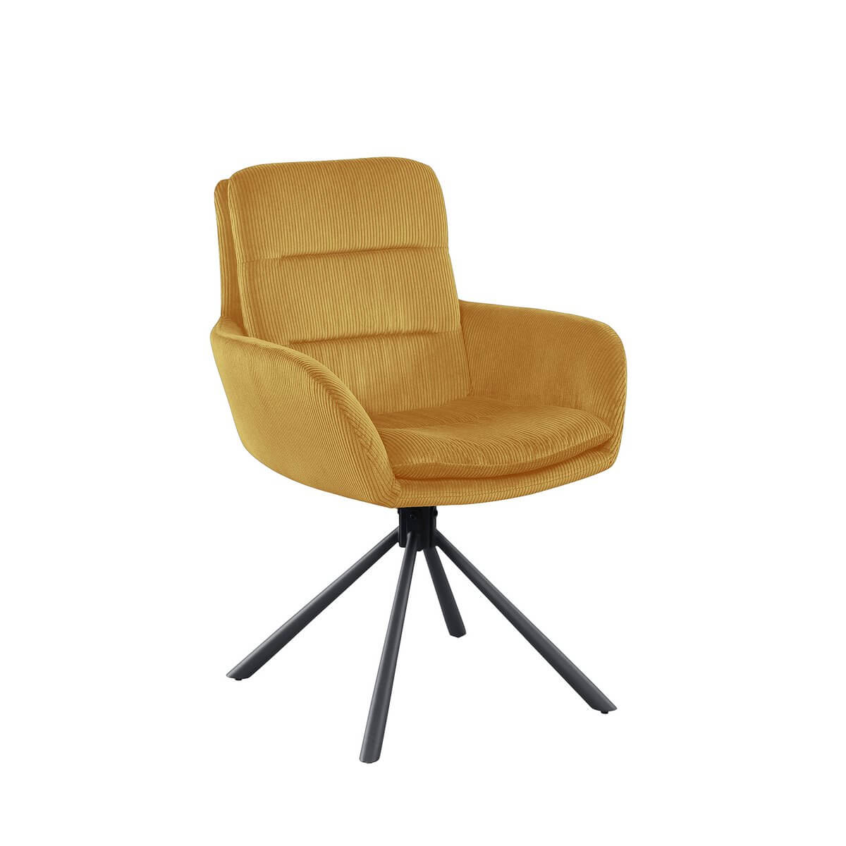 Armchair in corduroy look gold - SalesFever