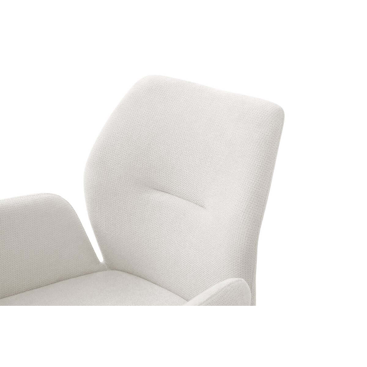 Armchair with 180° swivel function Cream - SalesFever