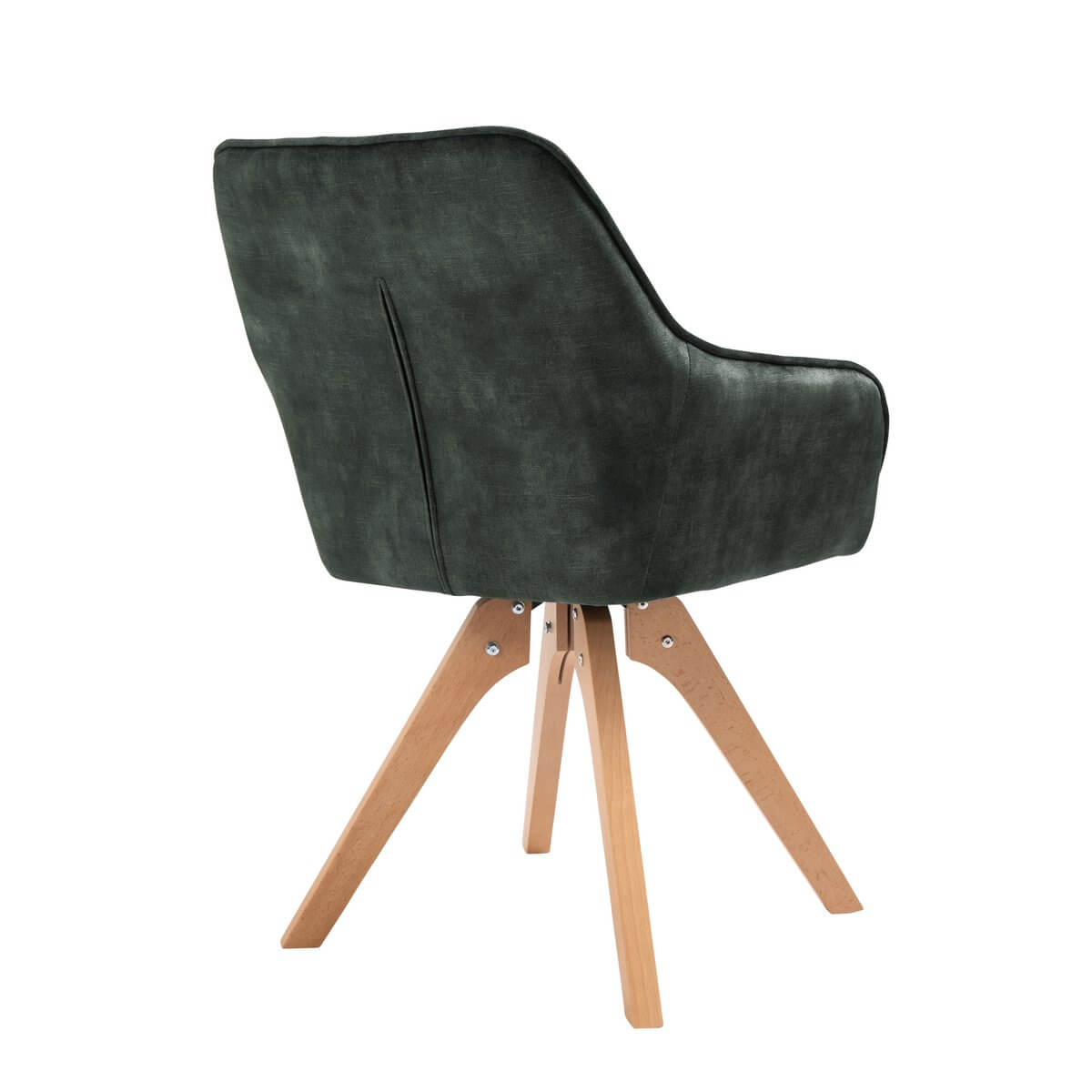 Armchair vintage velvet velor, dark green - SalesFever