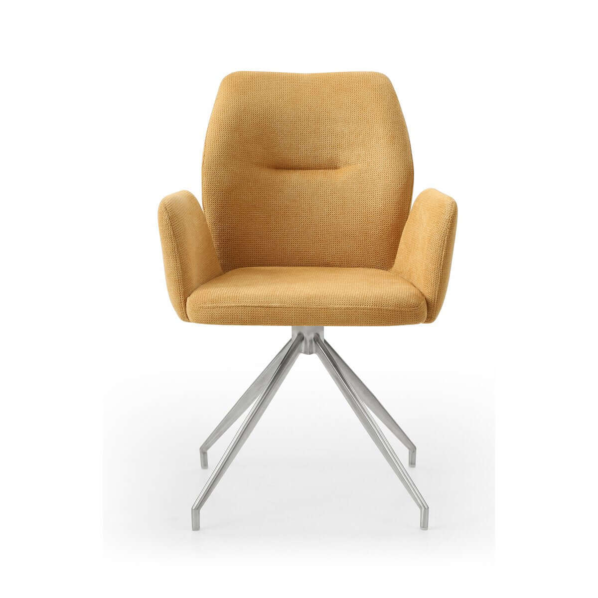 Armchair with 180° swivel function Yellow - SalesFever