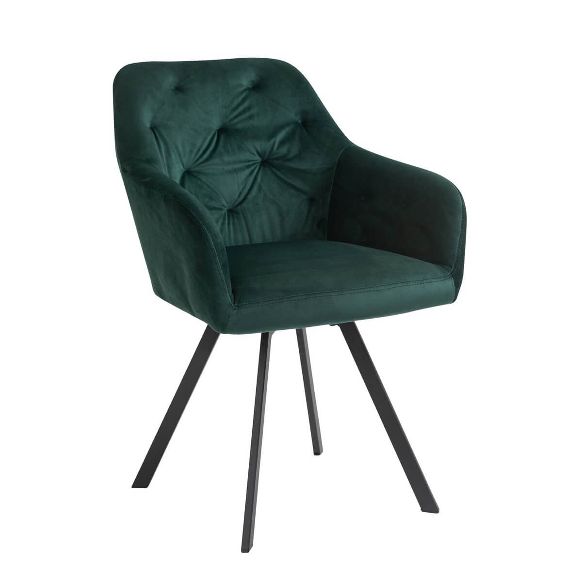 Armchair with 360° swivel function fir green - SalesFever