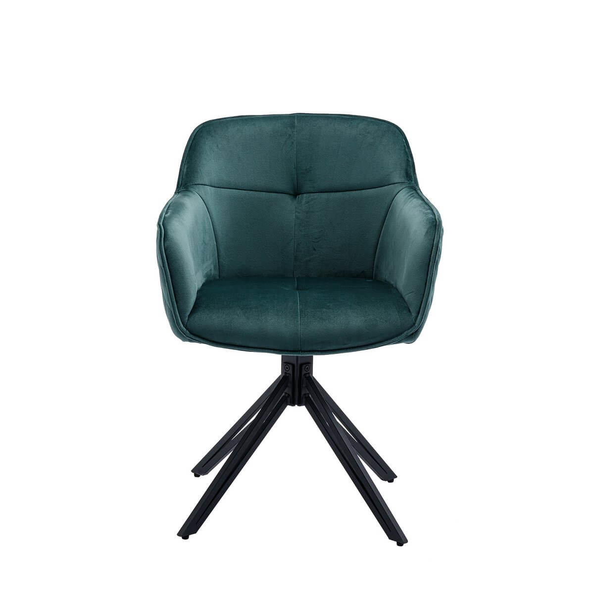 Armchair with honeycomb quilting green - SalesFever