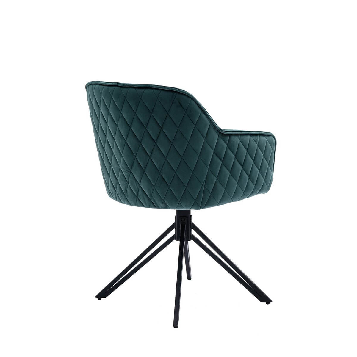 Armchair with honeycomb quilting green - SalesFever
