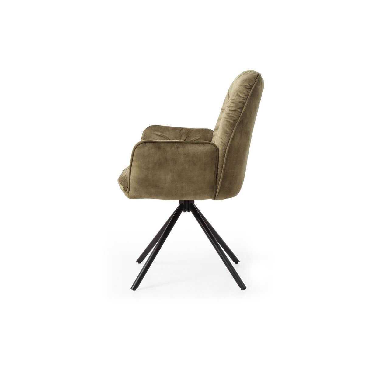Armchair with 360° rotation function, green - SalesFever