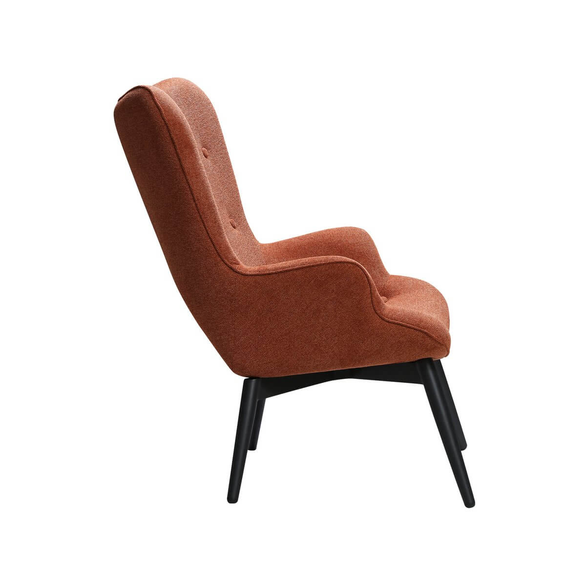 Armchair in copper textured fabric - SalesFever