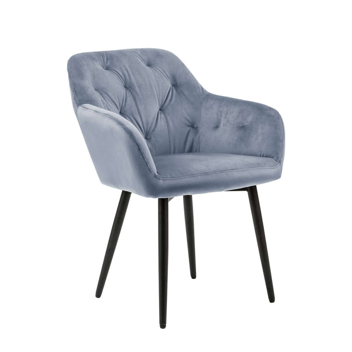 Armchair light gray velvet - SalesFever
