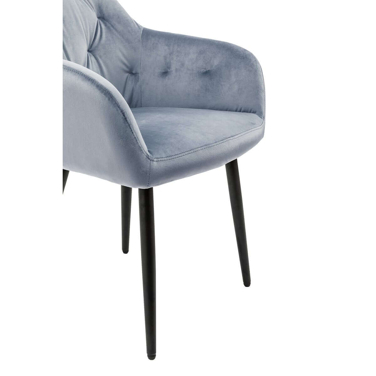 Armchair light gray velvet - SalesFever