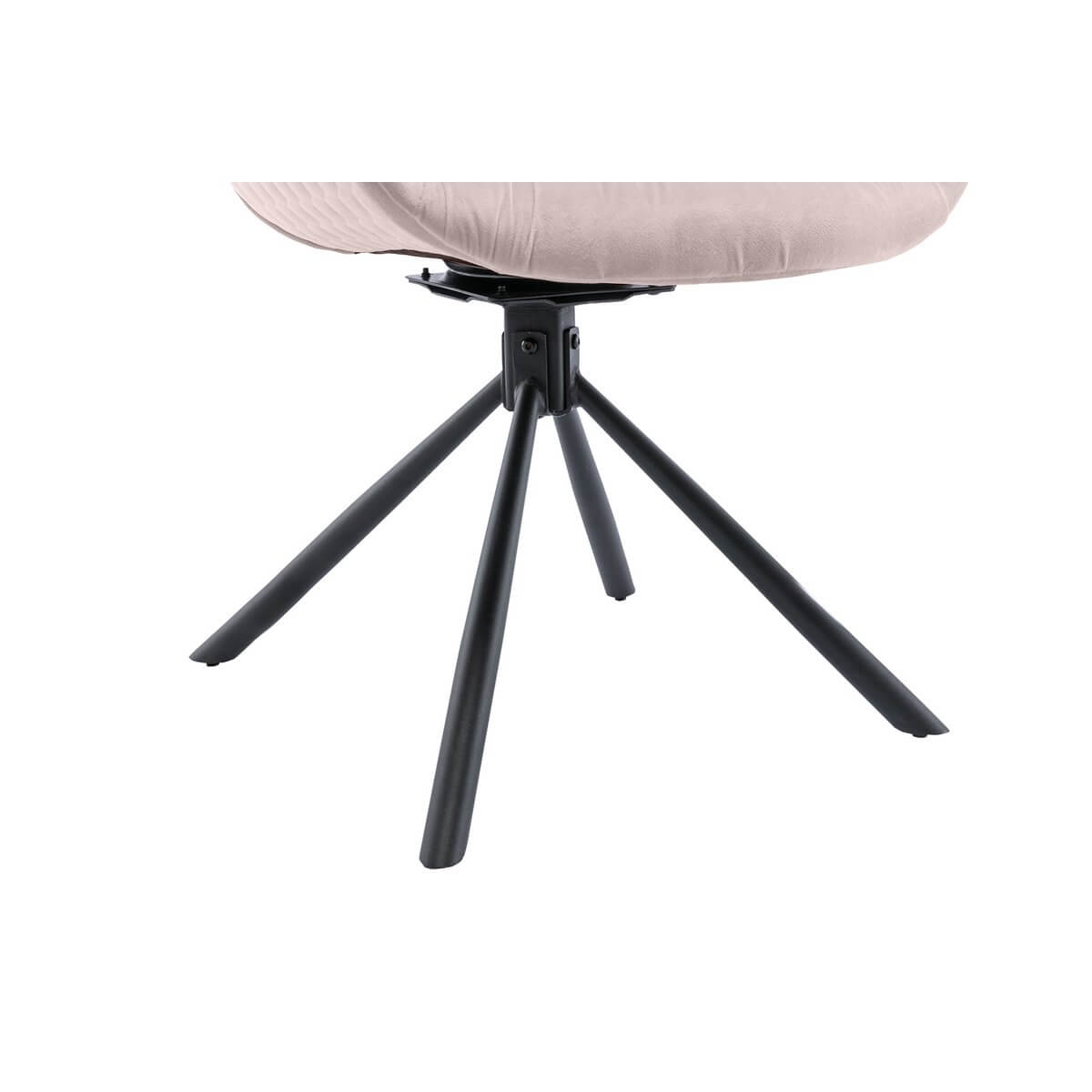 Armchair with honeycomb quilting in rose velvet - SalesFever