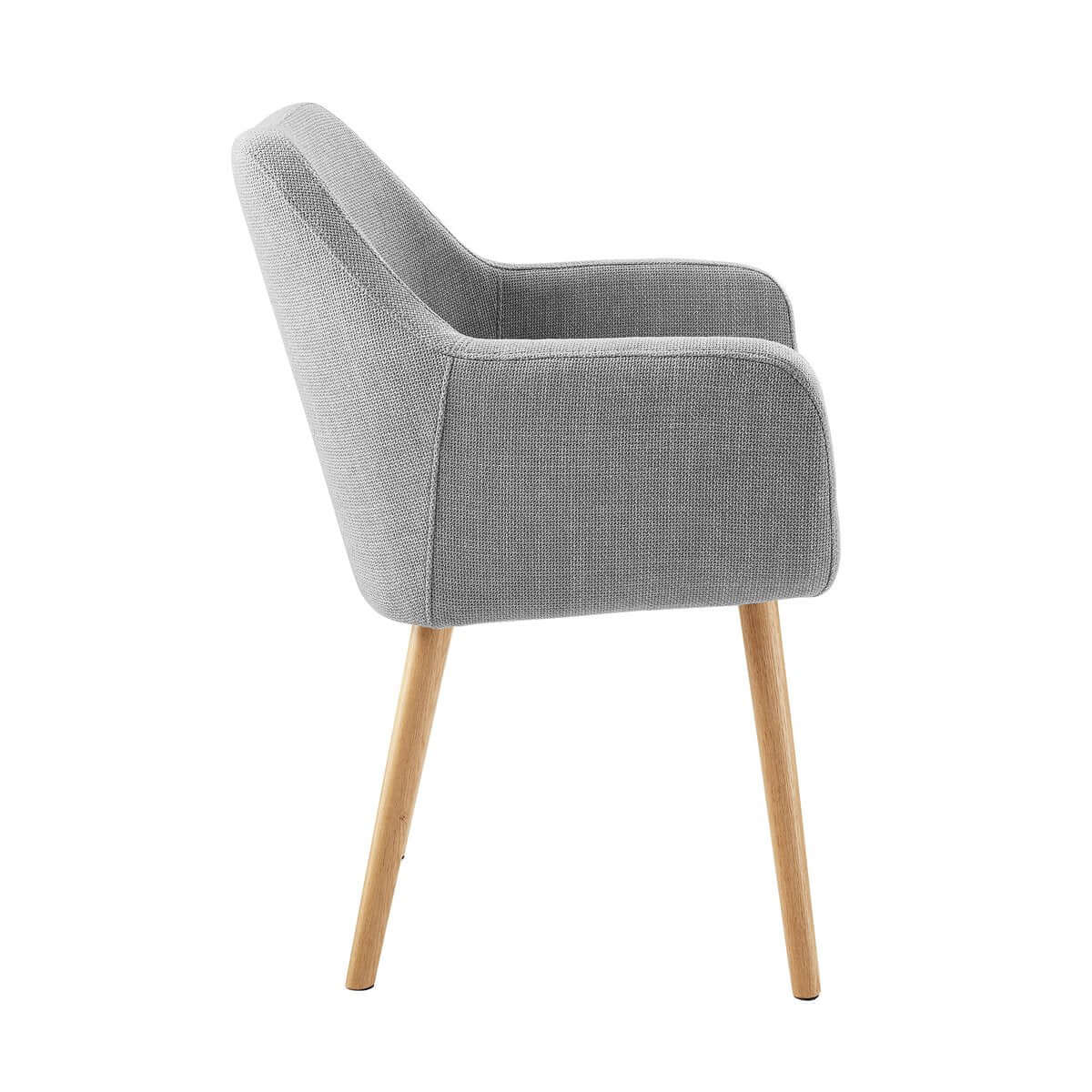 Armchair structural fabric light gray - SalesFever