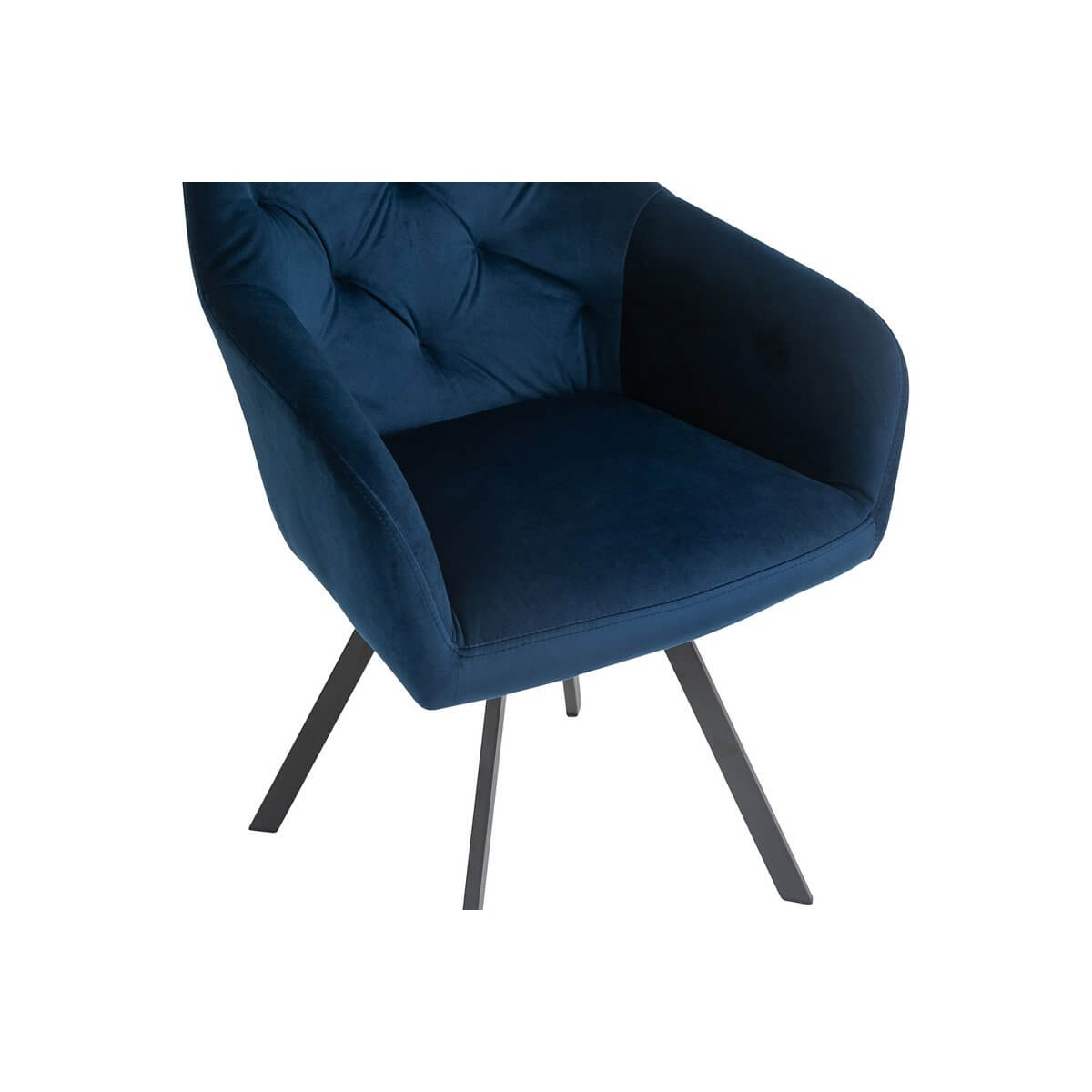 Armchair with 360° swivel function Blue - SalesFever