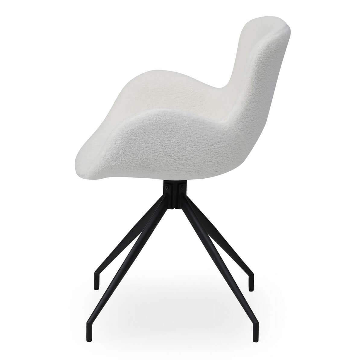 Armchair with cut-out back White - SalesFever