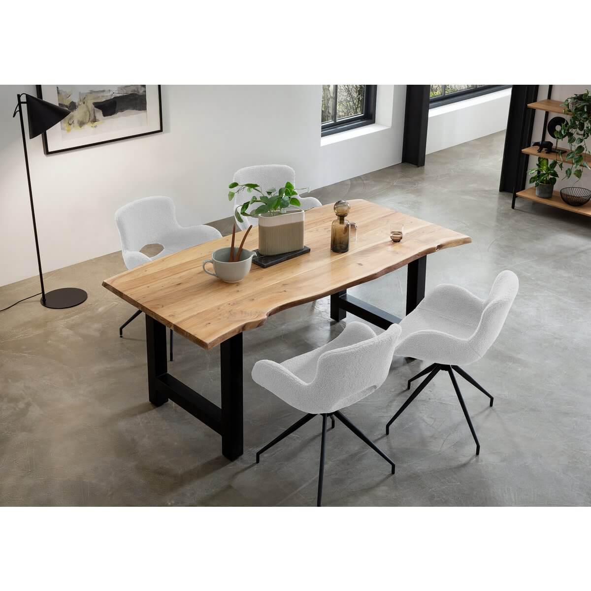 Armchair with cut-out back White - SalesFever