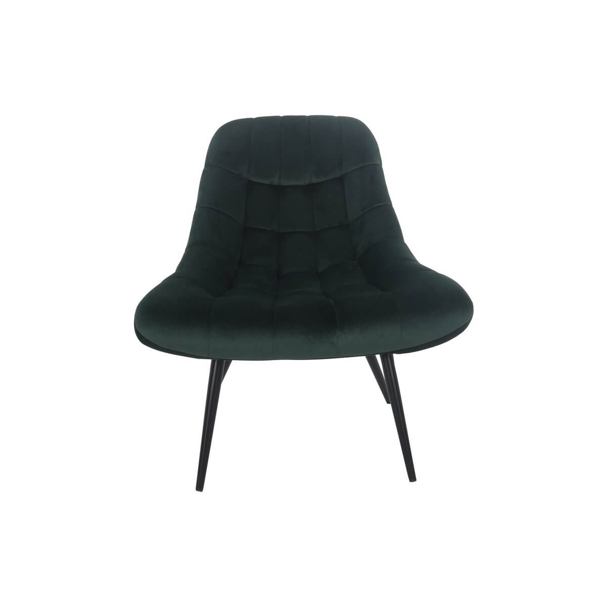 Armchair XXL velvet green metal black - SalesFever