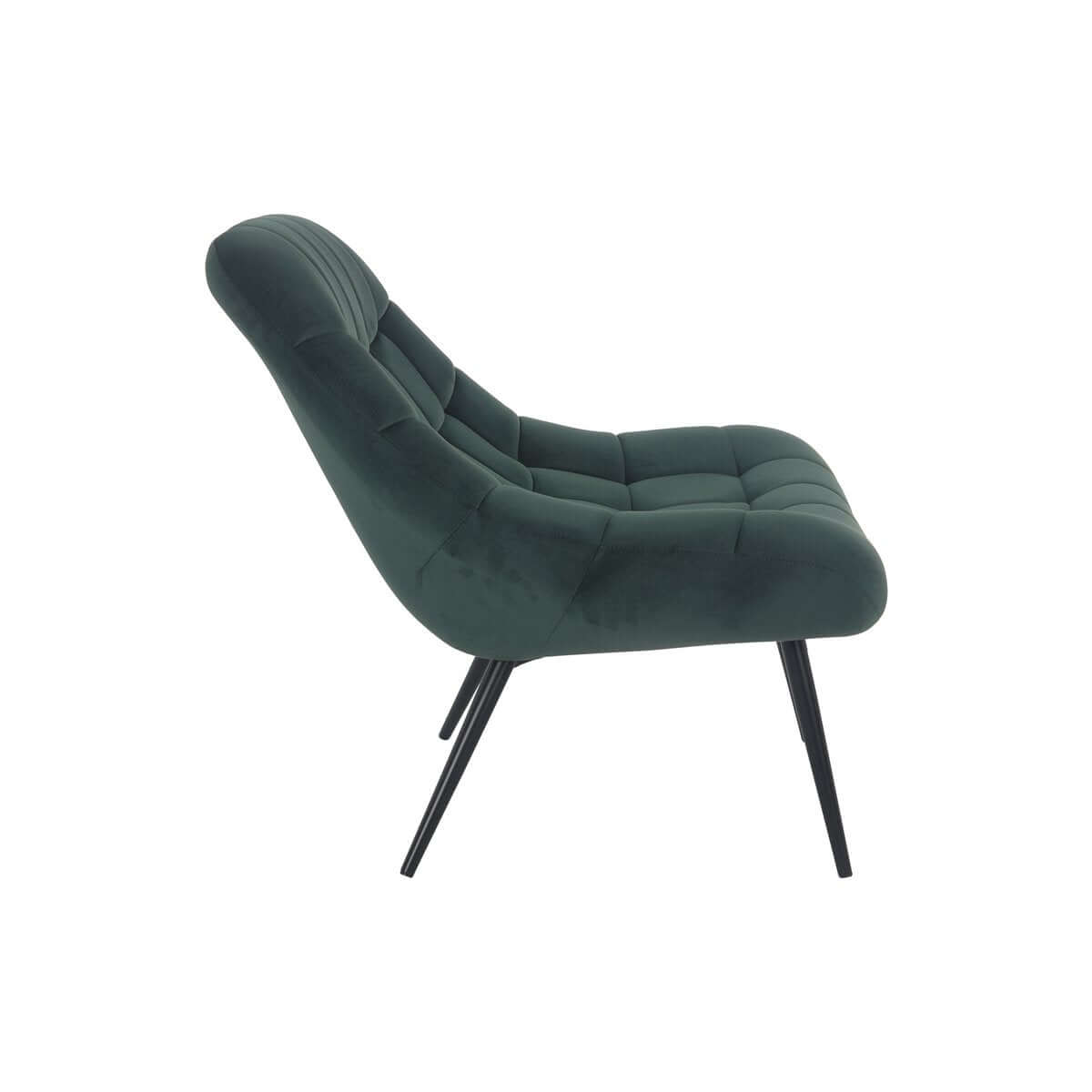 Armchair XXL velvet green metal black - SalesFever