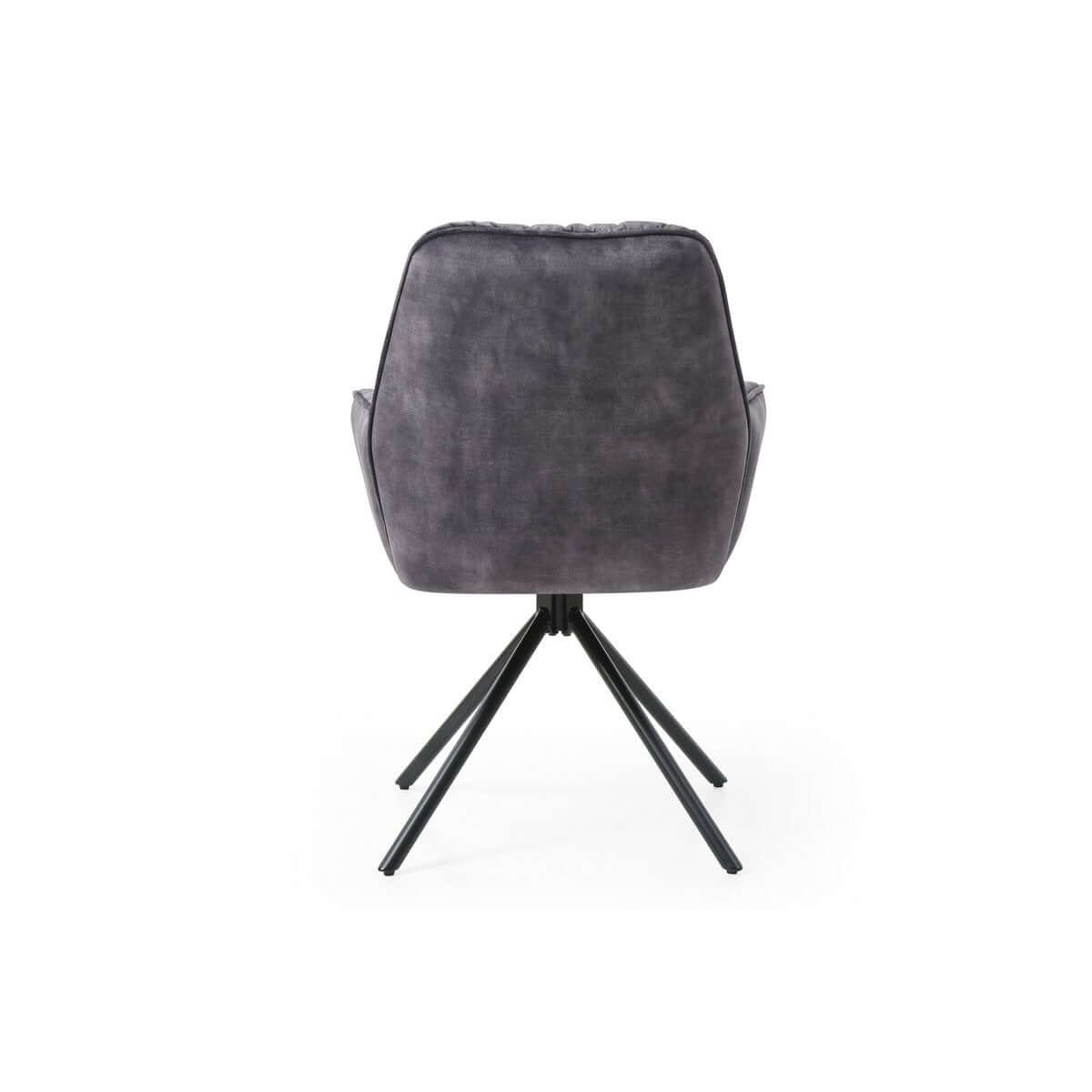 Armchair with 360° swivel function, black - SalesFever