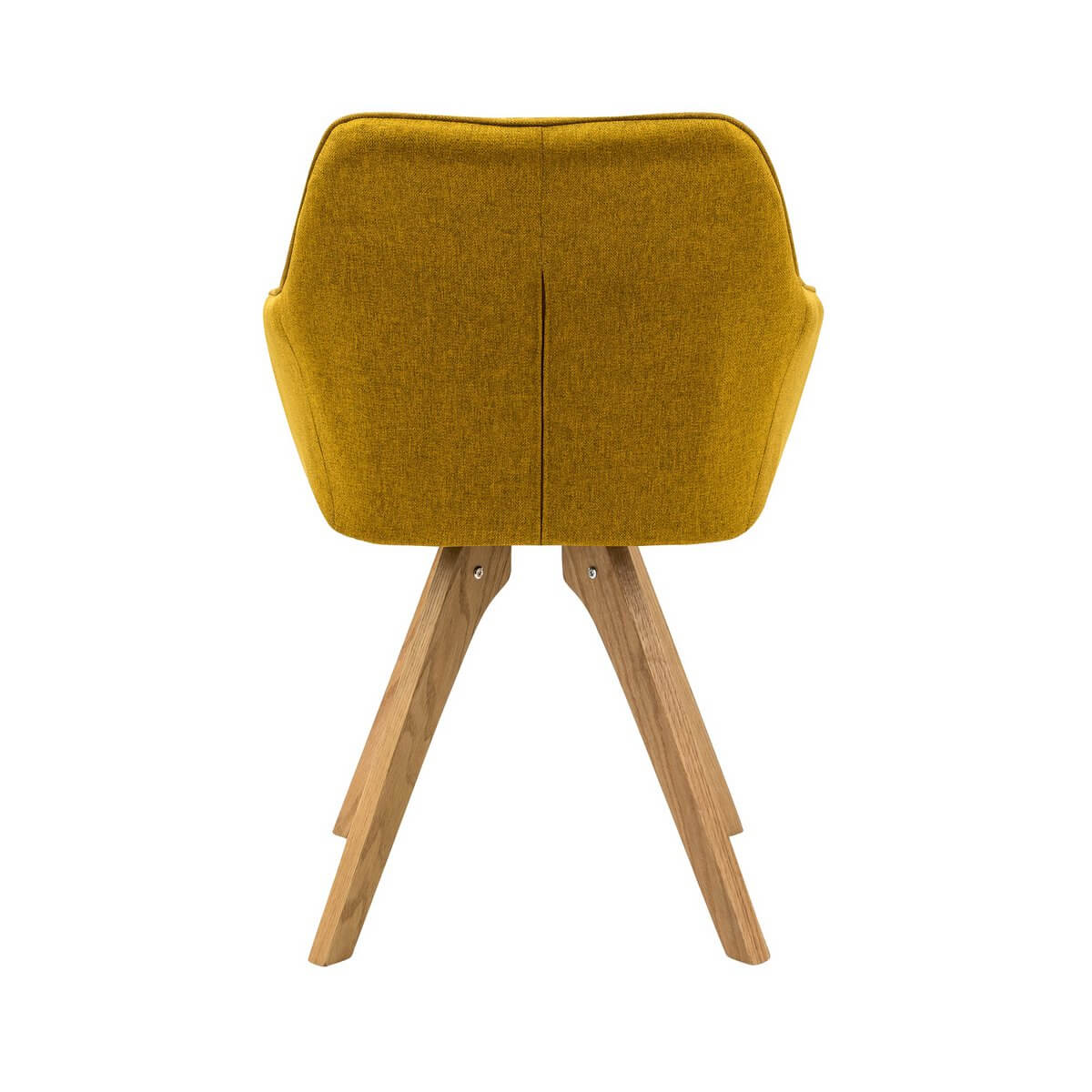 Armchair set of 2 curry yellow textile - SalesFever