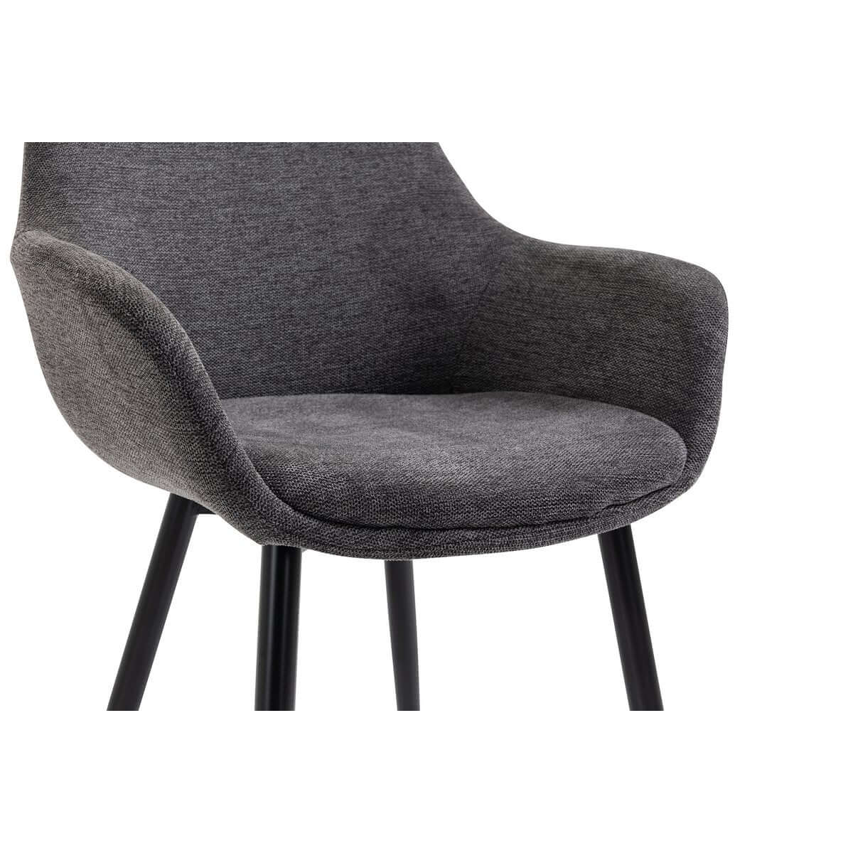 Set of 2 armchairs anthracite - SalesFever