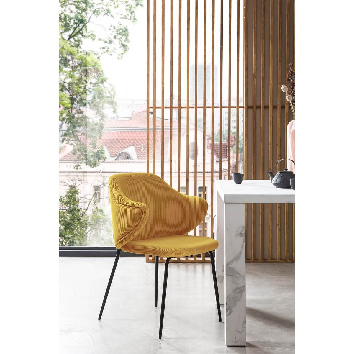 Set of 2 armchairs in gold - SalesFever