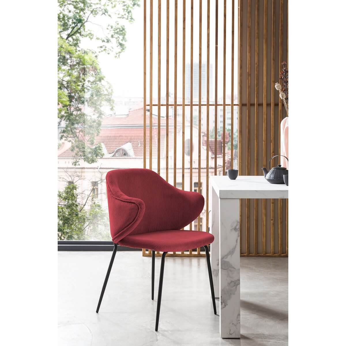 Set of 2 armchairs, berry - SalesFever