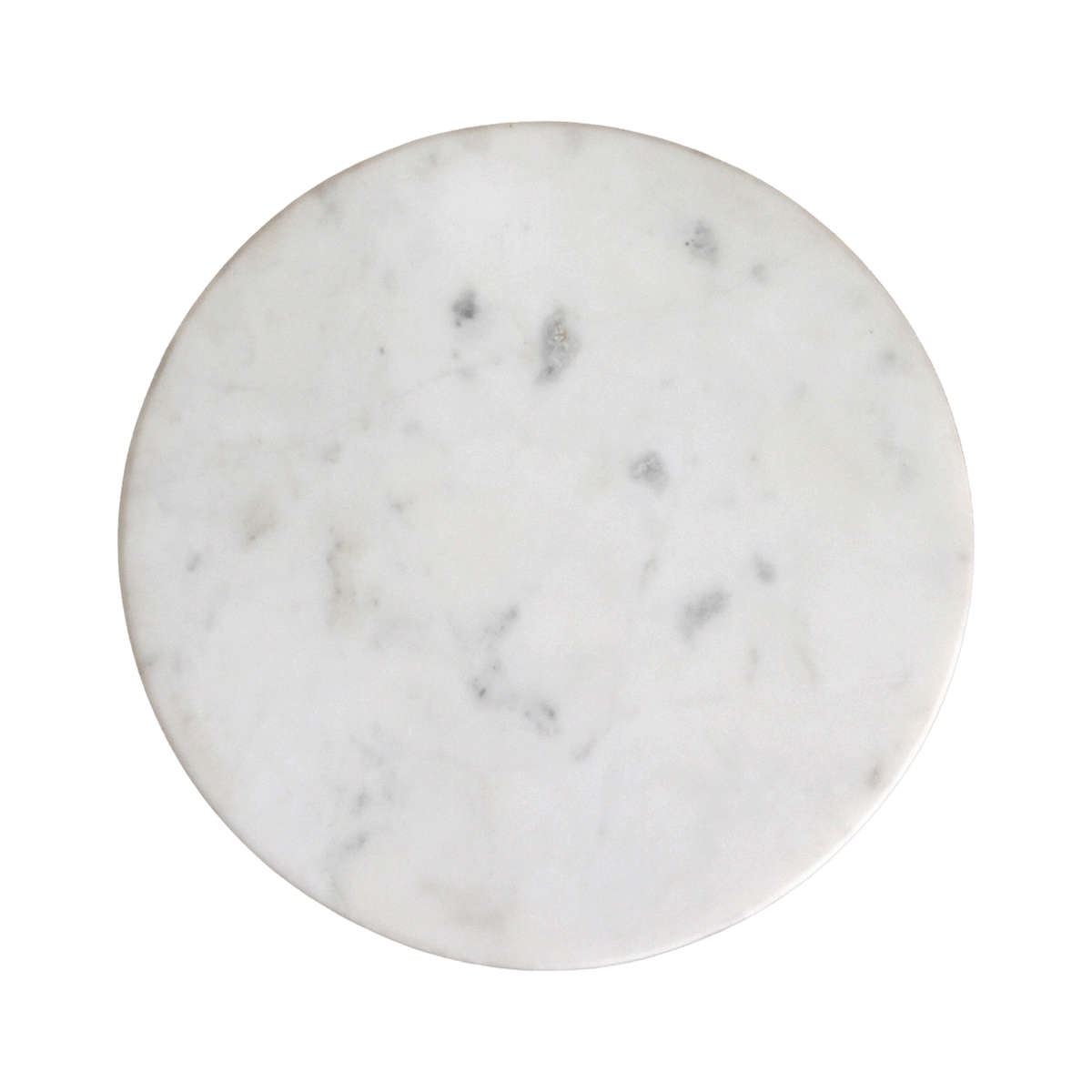 Atjeh bijzettafel marmer wit - 40x40x50 cm - Raw Materials