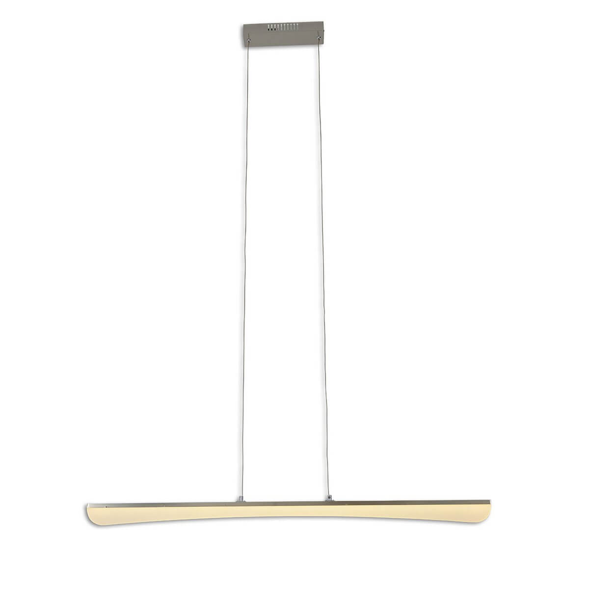 Bones 2 LED hanglamp chroom met acrylglas - 100 × 8 × 150 cm