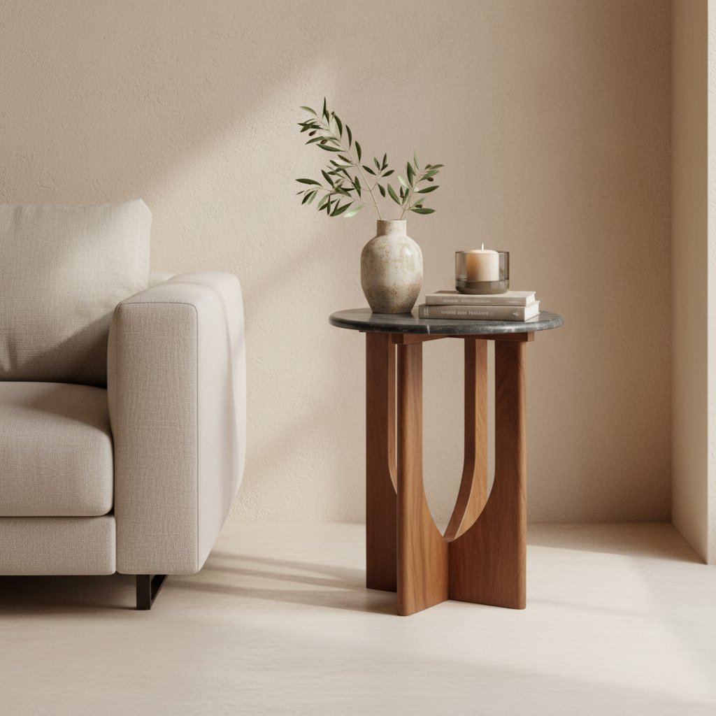 Brunei bijzettafel marmer zwart - Raw Materials - Casanovio