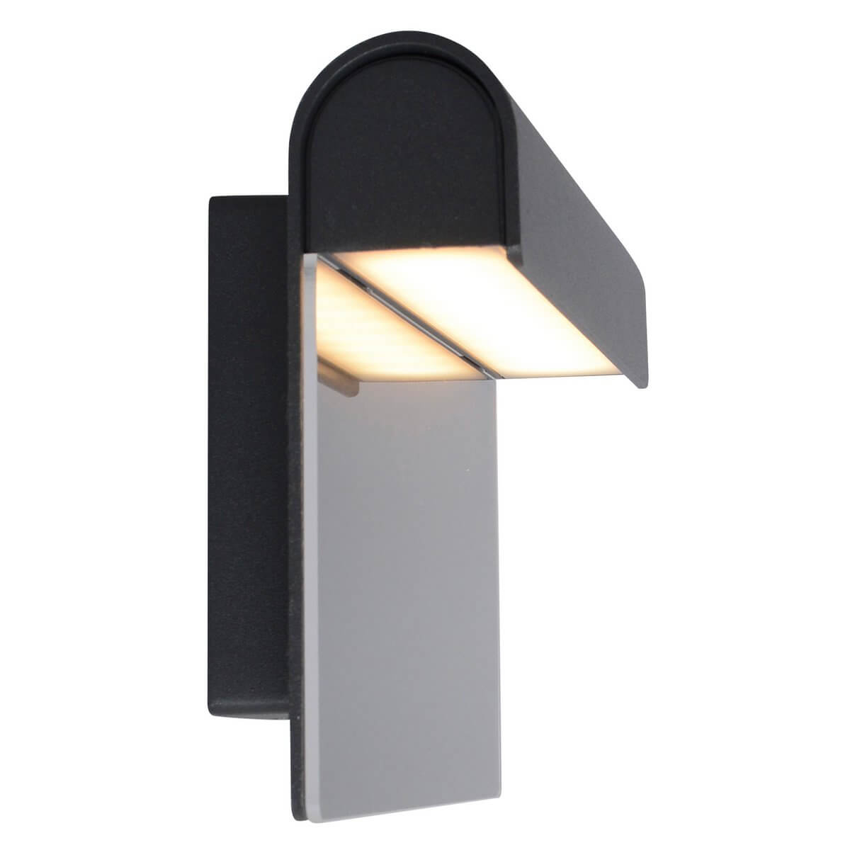 Buitenmuurlamp metaal kunststof - glansvrij licht - 8,5 × 20 × 16 cm