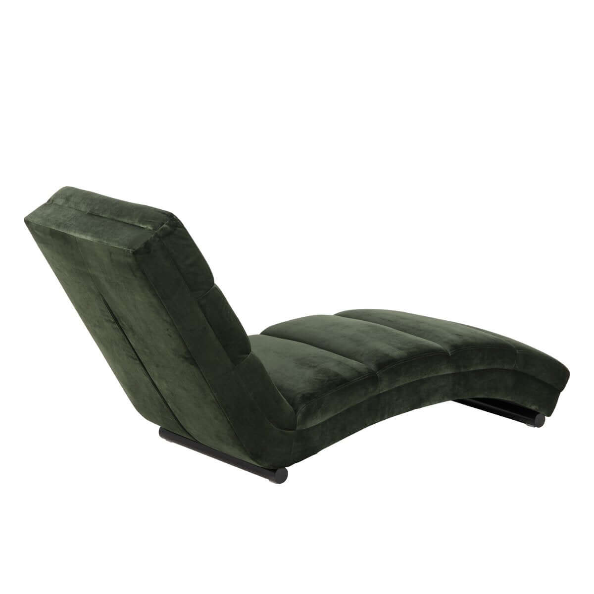 Chaise longue forest green velvet - SalesFever