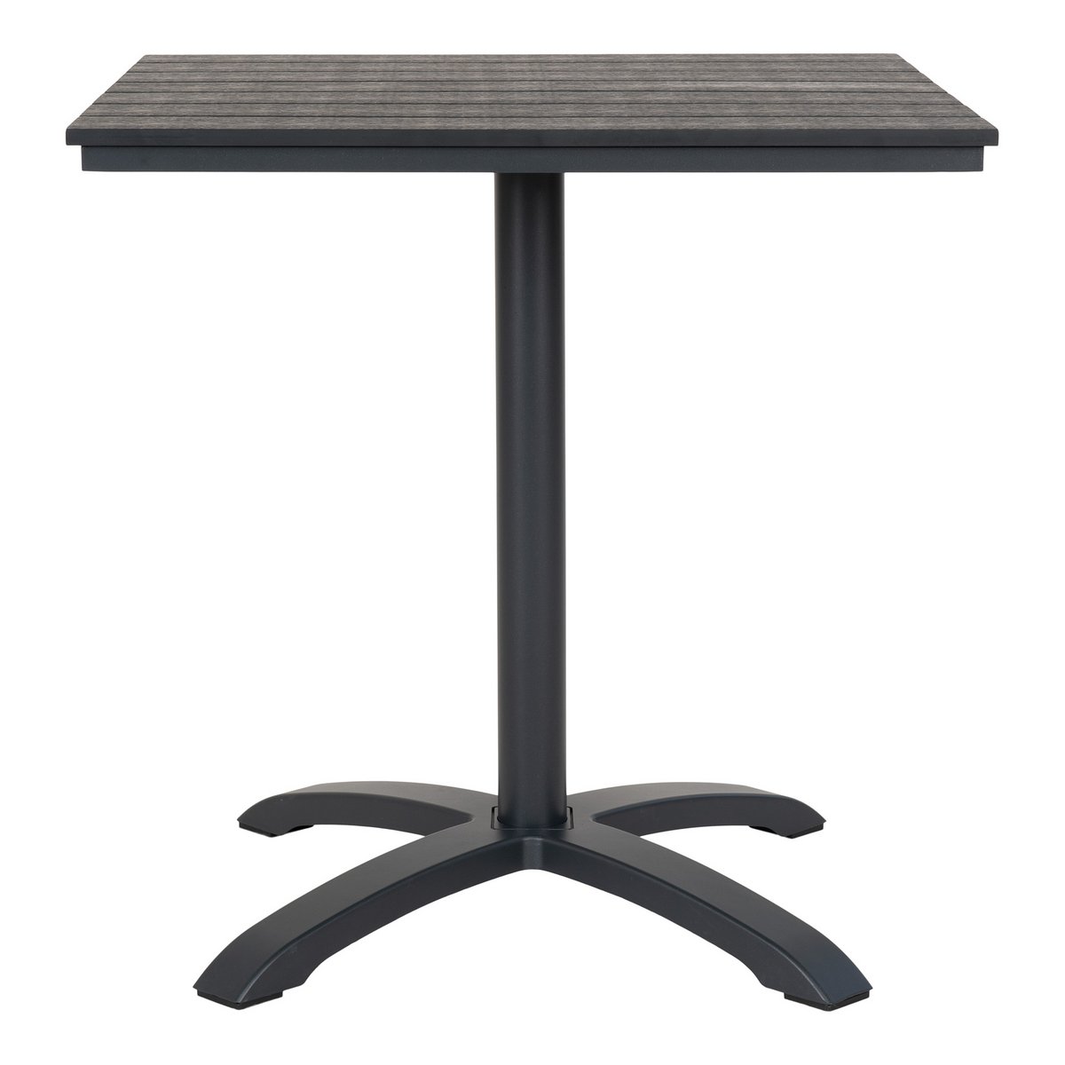 Chicago Bistrotafel - Grijs/Zwart, Nonwood (PE)/Aluminium, 70x70x72 cm - House Nordic ApS - Casanovio