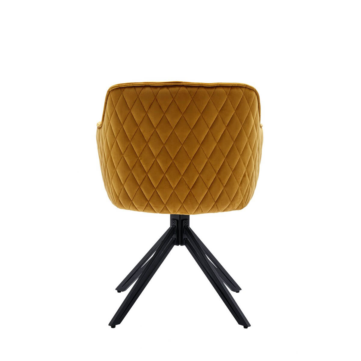Armchair with yellow honeycomb quilting - SalesFever