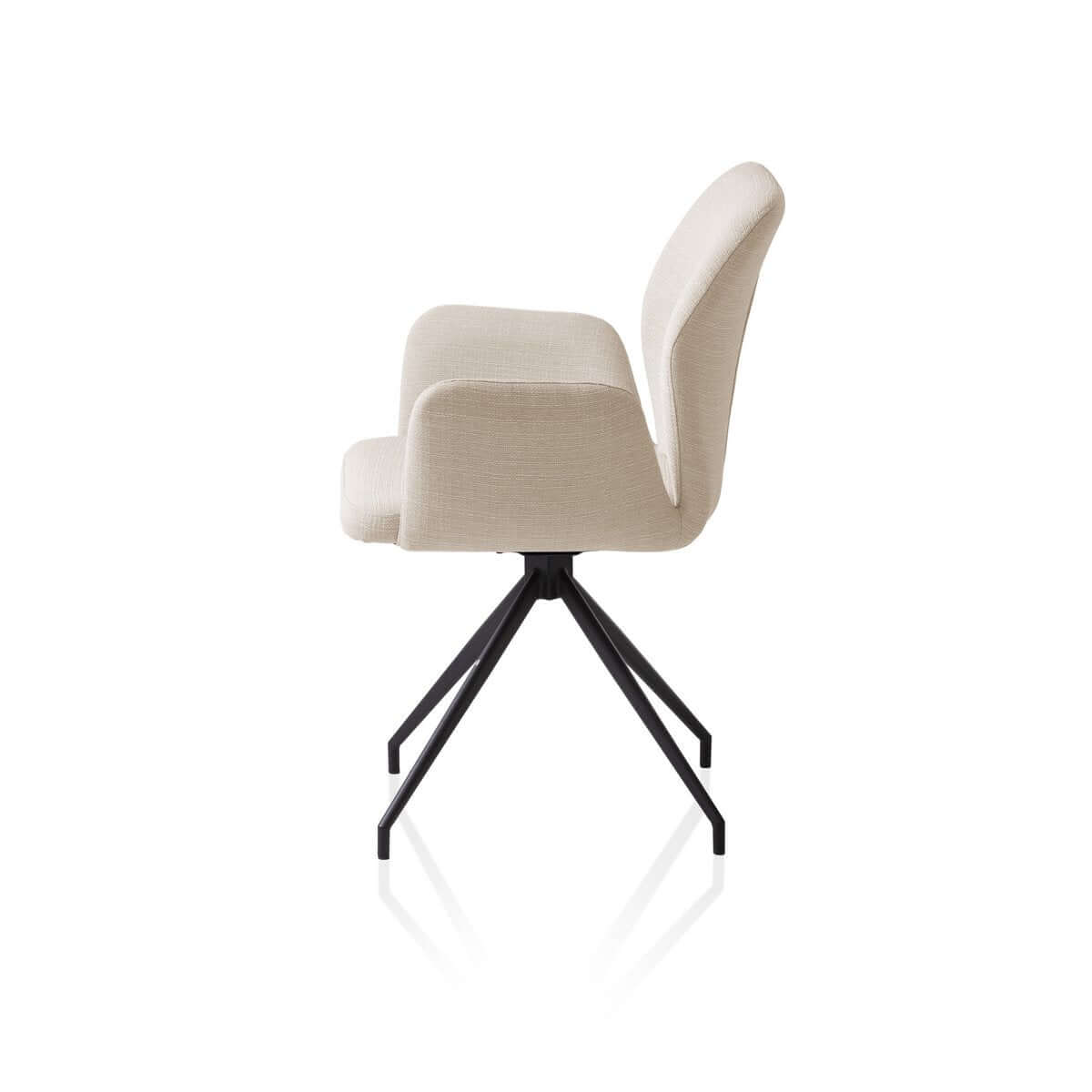 Armchair with 180° rotation function beige - SalesFever